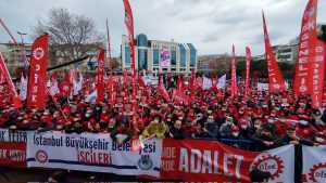 Η τουρκική εργατική τάξη έχει αυξηθεί κατά εκατομμύρια τις τελευταίες δύο δεκαετίες και αρχίζει να μπαίνει στον αγώνα / Εικόνα: DISK, Twitter